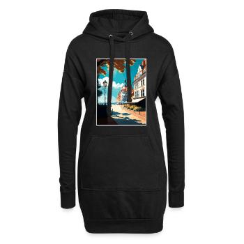Sopot Polen Vintage Reiseposter WPA Souvenir - Hoodie-Kleid - Schwarz - Vorne