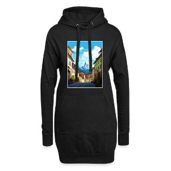 Kufstein Österreich Vintage Reiseposter Souvenir - Hoodie-Kleid - Schwarz - Vorne