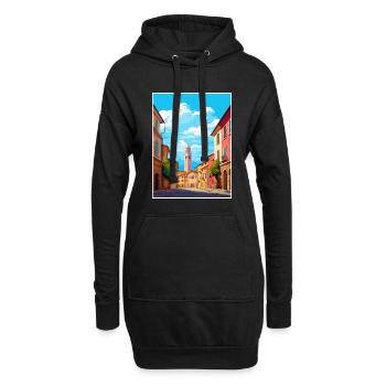 Parma Italien Vintage Reiseposter WPA Souvenir - Hoodie-Kleid - Schwarz - Vorne