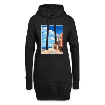 Almeria Spanien Vintage Reiseposter WPA Souvenir - Hoodie-Kleid - Schwarz - Vorne