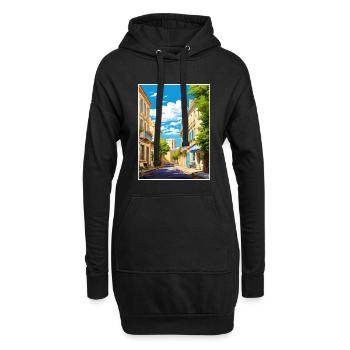 La Rochelle Frankreich Vintage Reiseposter Souvenir - Hoodie-Kleid - Schwarz - Vorne