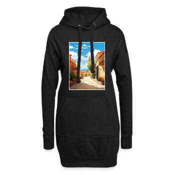 Tarragona Spanien Vintage Reiseposter WPA Souvenir - Hoodie-Kleid - Schwarz - Vorne