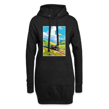 Orient Express Europa Deko Vintage Reiseposter - Hoodie-Kleid - Schwarz - Vorne