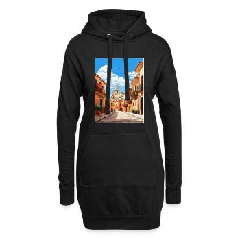 Murcie Espagne Affiche de voyage vintage WPA Souvenir - Sweat-shirt à capuche long Femme - noir - Devant