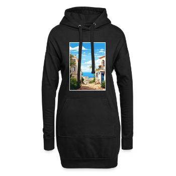 Almeria Spanien Vintage Reiseposter WPA Souvenir - Hoodie-Kleid - Schwarz - Vorne