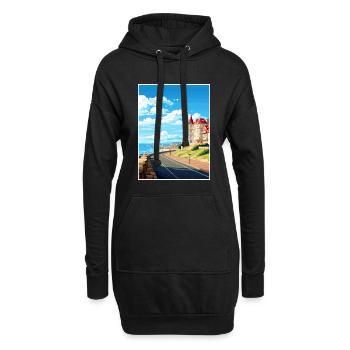 Biarritz Frankreich Vintage Reiseplakat WPA Souvenir - Hoodie-Kleid - Schwarz - Vorne