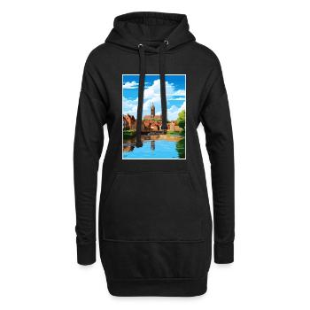 Amiens France Vintage Travel Poster WPA Souvenir - Hoodie Dress - black - Front