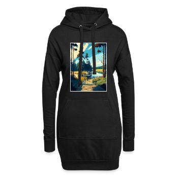 Bory Tucholskie Poland Vintage Travel Poster WPA - Hoodie Dress - black - Front