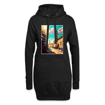 Kielce Polen Vintage Reiseposter WPA Souvenir - Hoodie-Kleid - Schwarz - Vorne