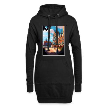 Torun Polen Vintage Reiseposter WPA Souvenir - Hoodie-Kleid - Schwarz - Vorne