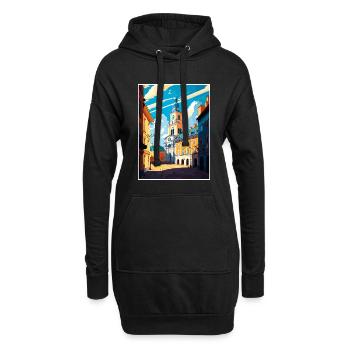 Lublin Polen Vintage Reiseposter WPA Souvenir - Hoodie-Kleid - Schwarz - Vorne