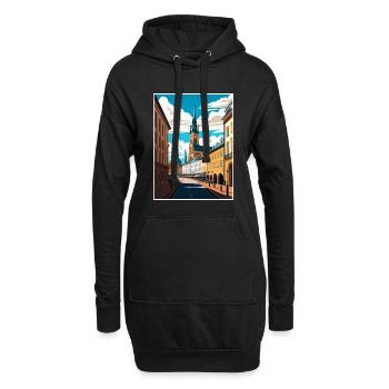 Olomouc République tchèque Vintage Travel Poster WPA - Sweat-shirt à capuche long Femme - noir - Devant