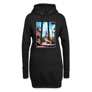 Lund Sweden Vintage Travel Poster WPA Souvenir - Hoodie Dress - black - Front
