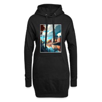 Karlstad Schweden Vintage Reiseposter WPA Souvenir - Hoodie-Kleid - Schwarz - Vorne