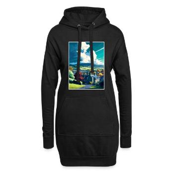 Kendal England Stadt Souvenir Vintage Reiseposter - Hoodie-Kleid - Schwarz - Vorne