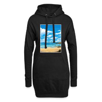 Porthgwidden Beach Cornwall Vintage Reiseposter - Hoodie-Kleid - Schwarz - Vorne