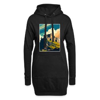 Stirling Scotland Castle Vintage Travel Poster WPA - Sweat-shirt à capuche long Femme - noir - Devant