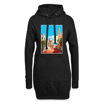 Alicante Espagne Vintage voyage affiche WPA Souvenir - Sweat-shirt à capuche long Femme - noir - Devant