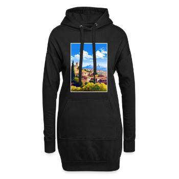 Grenade Espagne Vintage voyage affiche WPA Souvenir - Sweat-shirt à capuche long Femme - noir - Devant
