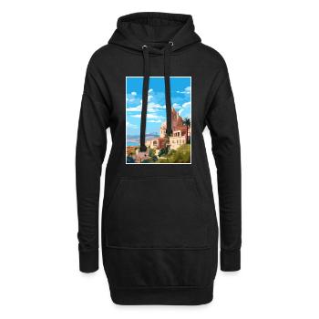 Alicante Espagne Vintage voyage affiche WPA Souvenir - Sweat-shirt à capuche long Femme - noir - Devant