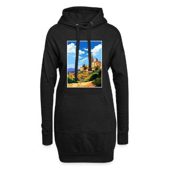Tarragona Spanien Vintage Reiseposter WPA Souvenir - Hoodie-Kleid - Schwarz - Vorne