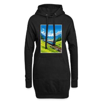 Orient Express Europa Deko Vintage Reiseposter - Hoodie-Kleid - Schwarz - Vorne