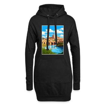 Cordoue Espagne Vintage voyage affiche WPA Souvenir - Sweat-shirt à capuche long Femme - noir - Devant