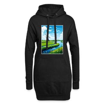 Niederlande Vintage Reiseposter WPA Souvenir - Hoodie-Kleid - Schwarz - Vorne