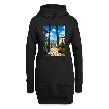 Monsanto Portugal Vintage Reiseposter Souvenir - Hoodie-Kleid - Schwarz - Vorne