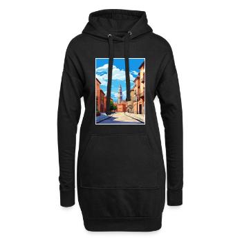 Oviedo Spanien Vintage Reiseposter WPA Souvenir - Hoodie-Kleid - Schwarz - Vorne