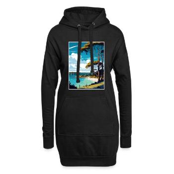 Brownsea Island England Vintage Reiseposter WPA - Hoodie-Kleid - Schwarz - Vorne