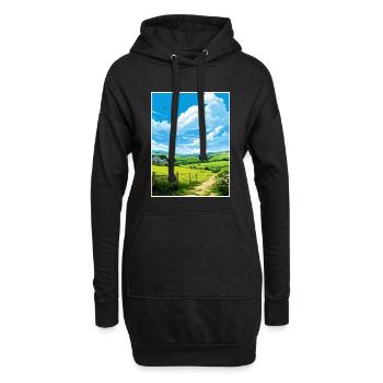 Pensrose Estate Cornwall Vintage Reiseposter WPA - Hoodie-Kleid - Schwarz - Vorne
