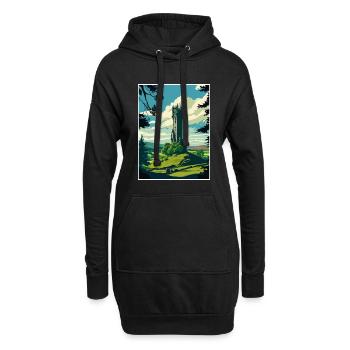 Wallace Monument Schottland Vintage Reiseposter - Hoodie-Kleid - Schwarz - Vorne