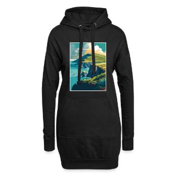 Dingle Halbinsel Irland Vintage Reiseposter WPA - Hoodie-Kleid - Schwarz - Vorne