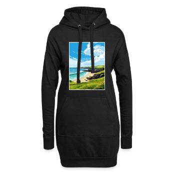 Trevaunance Cove Cornwall Vintage Reiseposter - Hoodie-Kleid - Schwarz - Vorne