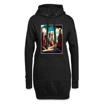 Richmond England Yorkshire Vintage Reiseposter - Hoodie-Kleid - Schwarz - Vorne