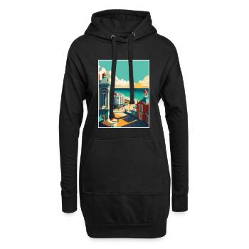 Brighton Pier Seascape Uk Vintage Reiseposter - Hoodie-Kleid - Schwarz - Vorne