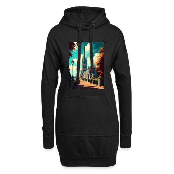 Salisbury England Souvenir Vintage Reiseposter - Hoodie-Kleid - Schwarz - Vorne