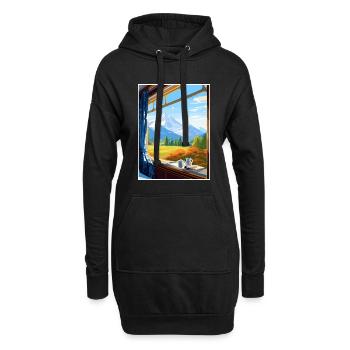 Orient Express Europa Deko Vintage Reiseposter - Hoodie-Kleid - Schwarz - Vorne