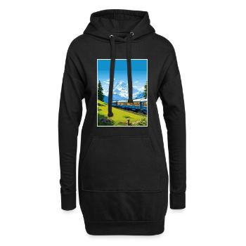 Orient Express Europa Deko Vintage Reiseposter - Hoodie-Kleid - Schwarz - Vorne