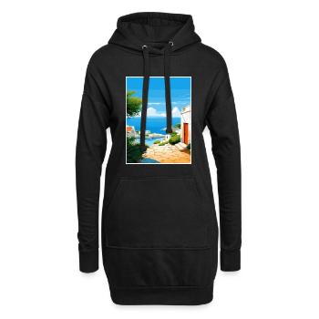 Apulien Italien Vintage Reiseposter WPA Souvenir - Hoodie-Kleid - Schwarz - Vorne