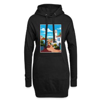 Grandola Portugal Vintage Reiseposter Souvenir - Hoodie-Kleid - Schwarz - Vorne