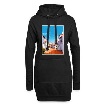 Alentejo Portugal Vintage Reiseposter Souvenir - Hoodie-Kleid - Schwarz - Vorne