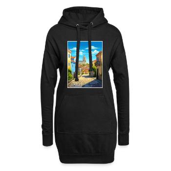 Amarante Portugal Vintage Reiseposter Souvenir - Hoodie-Kleid - Schwarz - Vorne