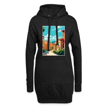 Vérone Italie Décoration Vintage Voyage Affiche WPA - Sweat-shirt à capuche long Femme - noir - Devant
