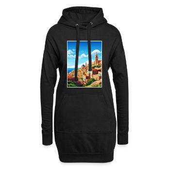 Malta Vintage Reiseposter WPA Souvenir - Hoodie-Kleid - Schwarz - Vorne