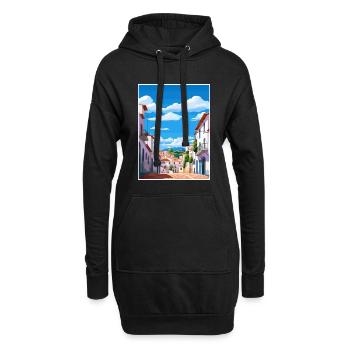 Castelo Branco Portugal Vintage Reiseposter WPA - Hoodie-Kleid - Schwarz - Vorne