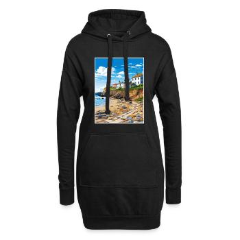 Rock Village Cornwall Vintage Reiseposter WPA - Hoodie-Kleid - Schwarz - Vorne