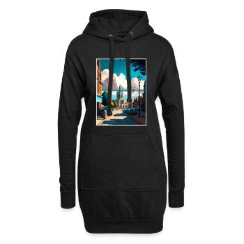 Rochester England Kent Vintage Reiseposter WPA - Hoodie-Kleid - Schwarz - Vorne