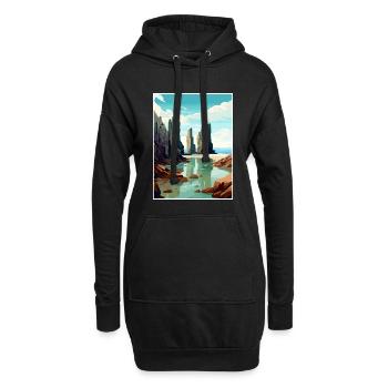 Isle Of Lewis Schottland Vintage Reiseposter WPA - Hoodie-Kleid - Schwarz - Vorne